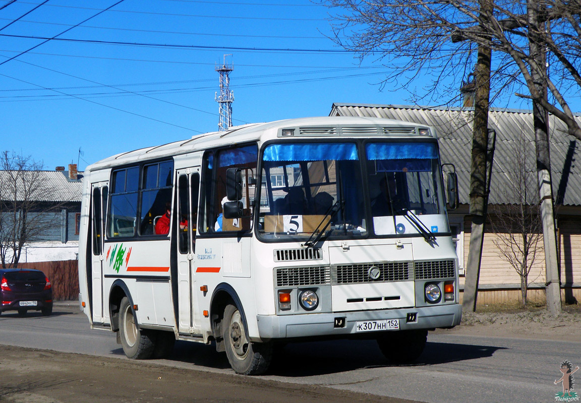 Нижегородская область, ПАЗ-32054 № К 307 НН 152