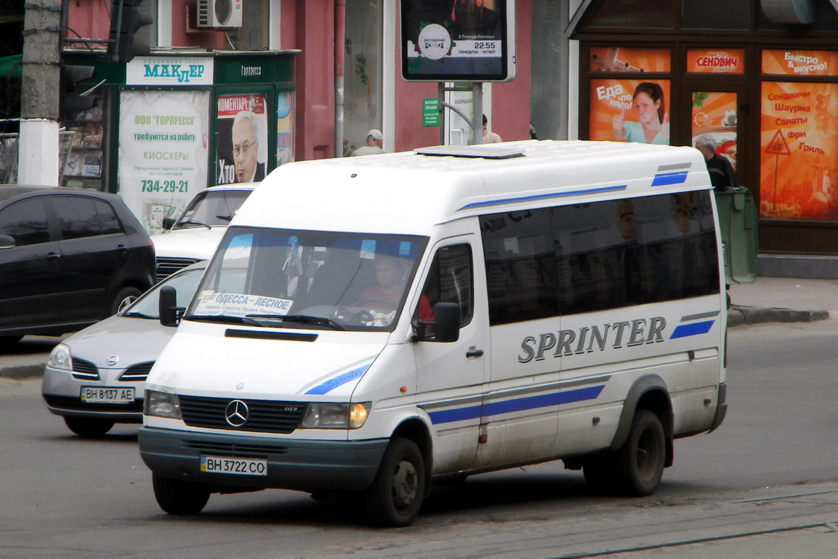 Одесская область, Mercedes-Benz Sprinter W904 412D № BH 3722 CO