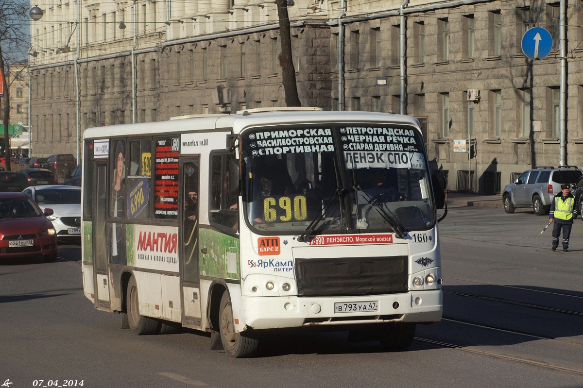 Санкт-Петербург, ПАЗ-320402-03 № 160