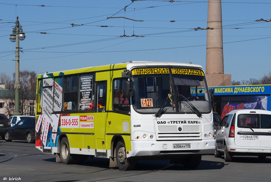 Санкт-Петербург, ПАЗ-320402-05 № В 306 НУ 178