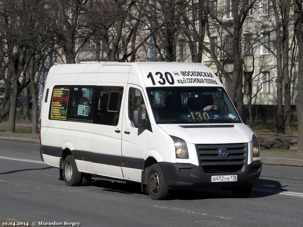 Санкт-Петербург, БТД-2219 (Volkswagen Crafter) № В 452 ВВ 178