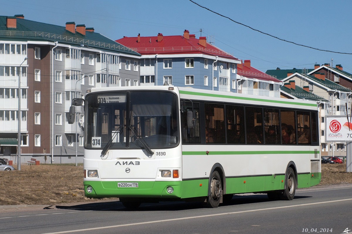 Санкт-Петербург, ЛиАЗ-5293.60 № 3690