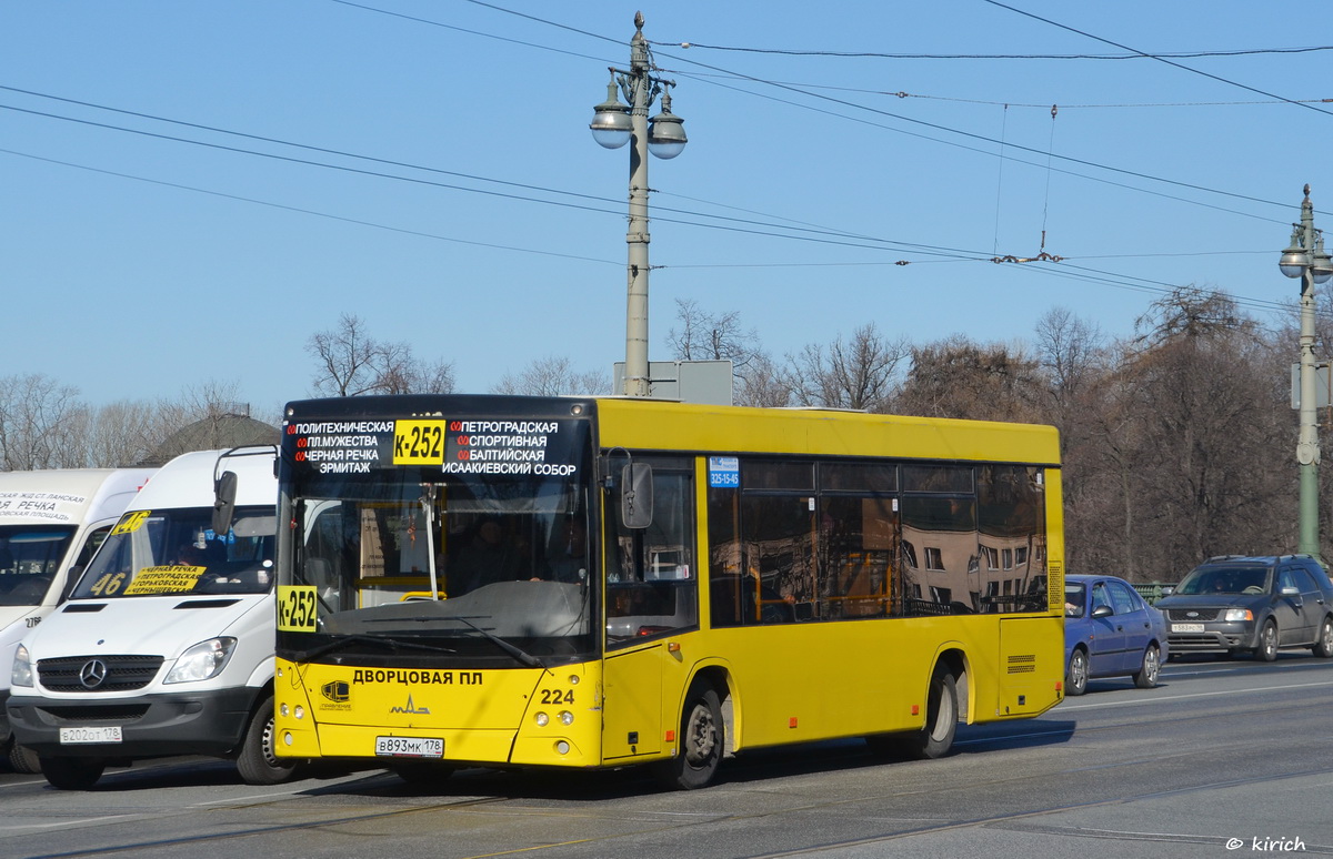 Sankt Petersburg, MAZ-206.068 Nr. 224