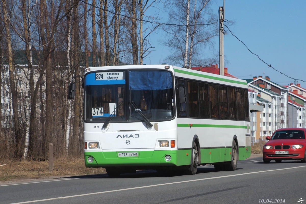 Санкт-Петербург, ЛиАЗ-5293.60 № 3678