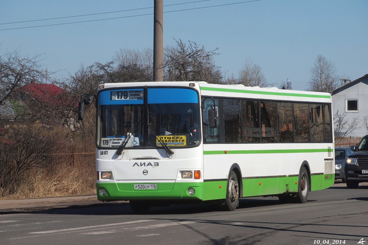 Санкт-Петербург, ЛиАЗ-5293.60 № 3802