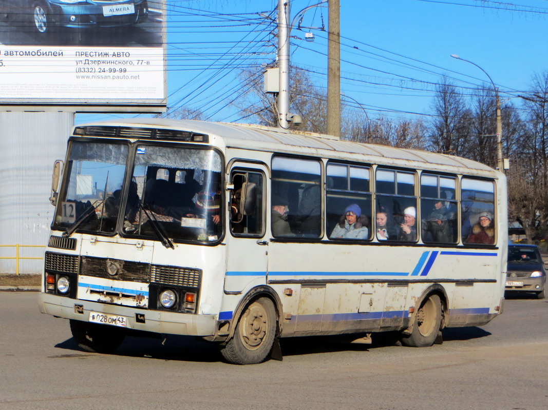 Кировская область, ПАЗ-4234 № В 028 ОМ 43