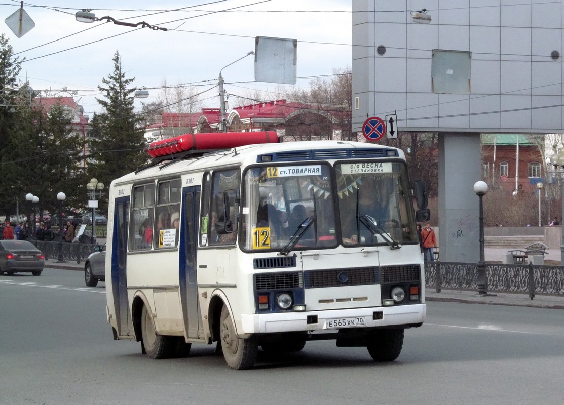 Томская область, ПАЗ-32051-110 № Е 565 ХК 70