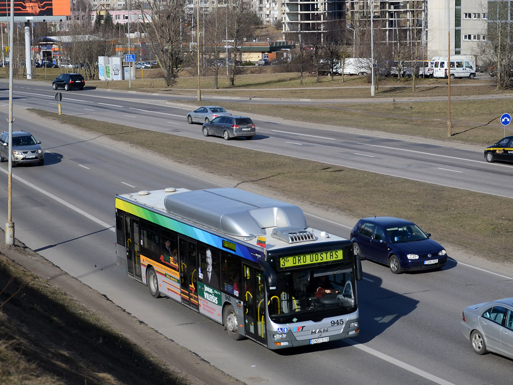 Литва, MAN A21 Lion's City NL273 CNG № 945