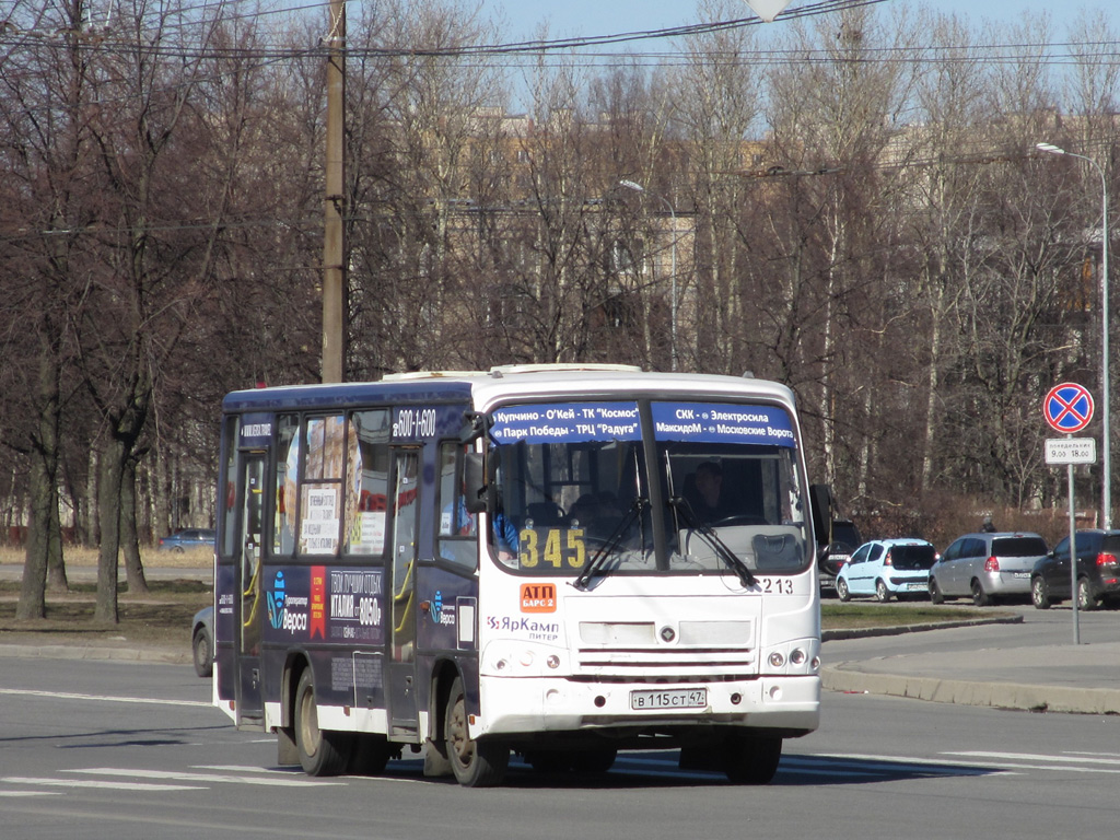 Санкт-Петербург, ПАЗ-320402-05 № 213