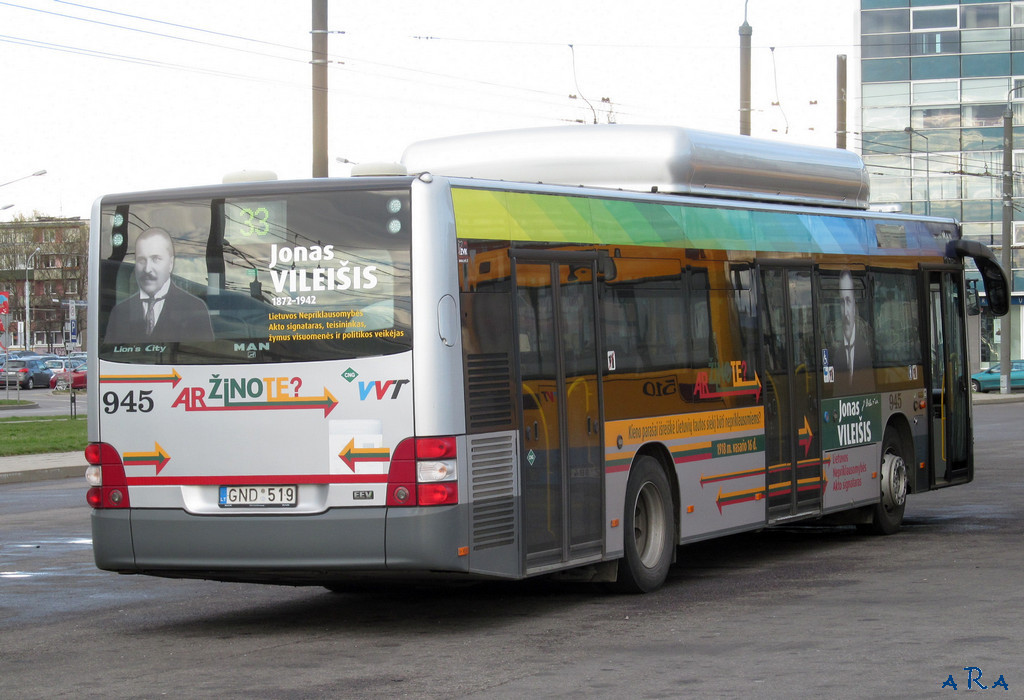 Литва, MAN A21 Lion's City NL273 CNG № 945