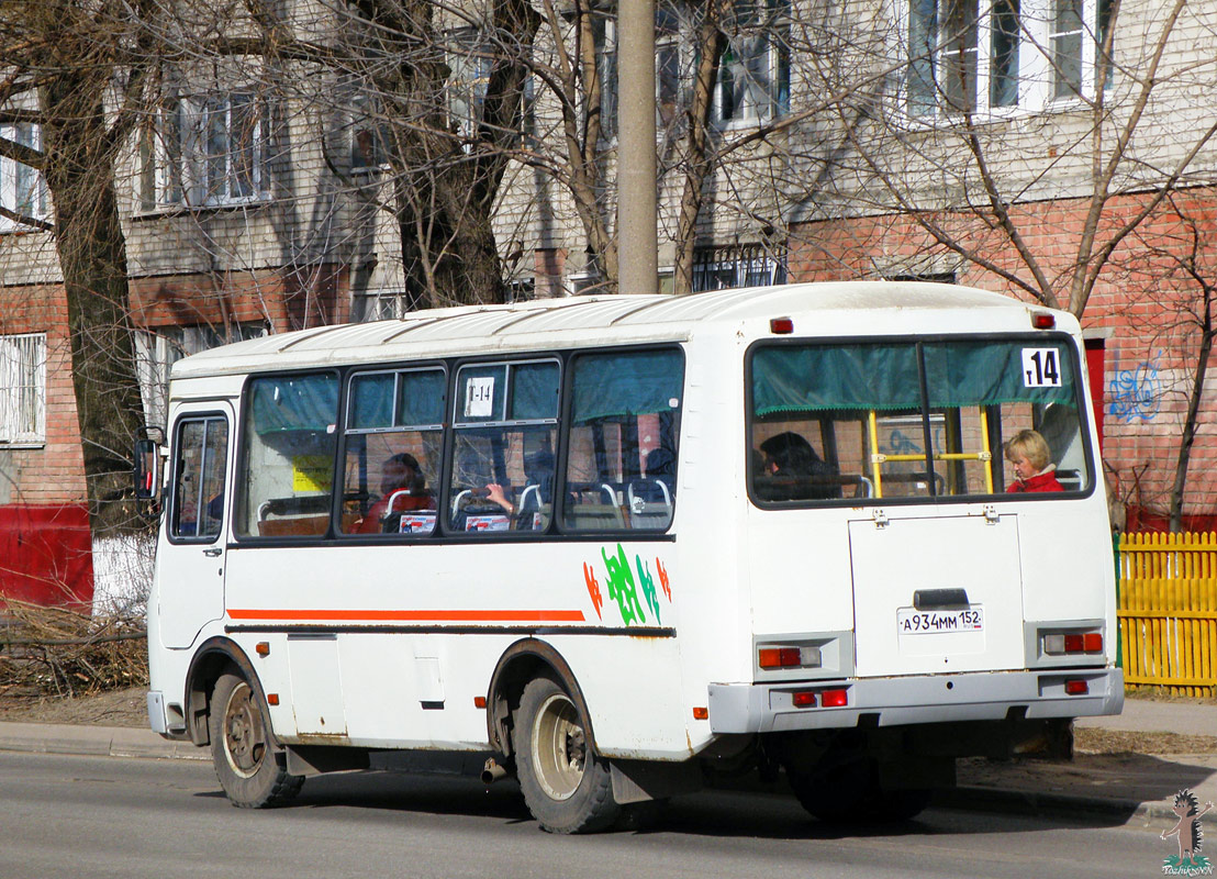 Нижегородская область, ПАЗ-32054 № А 934 ММ 152