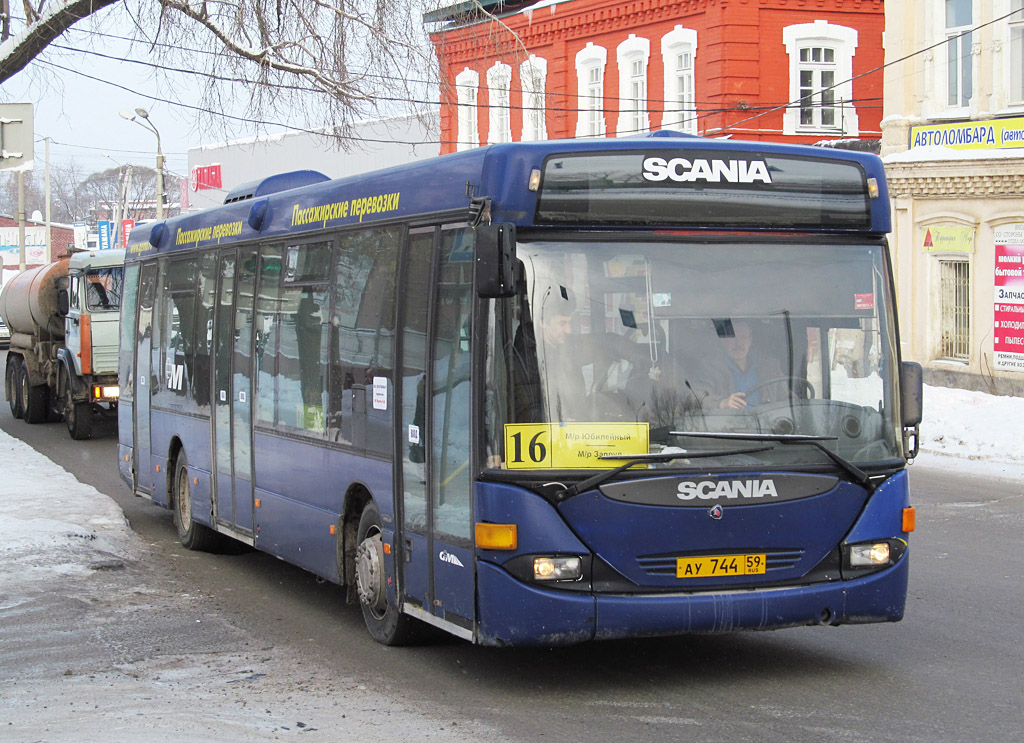 Пермский край, Scania OmniLink I (Скания-Питер) № АУ 744 59