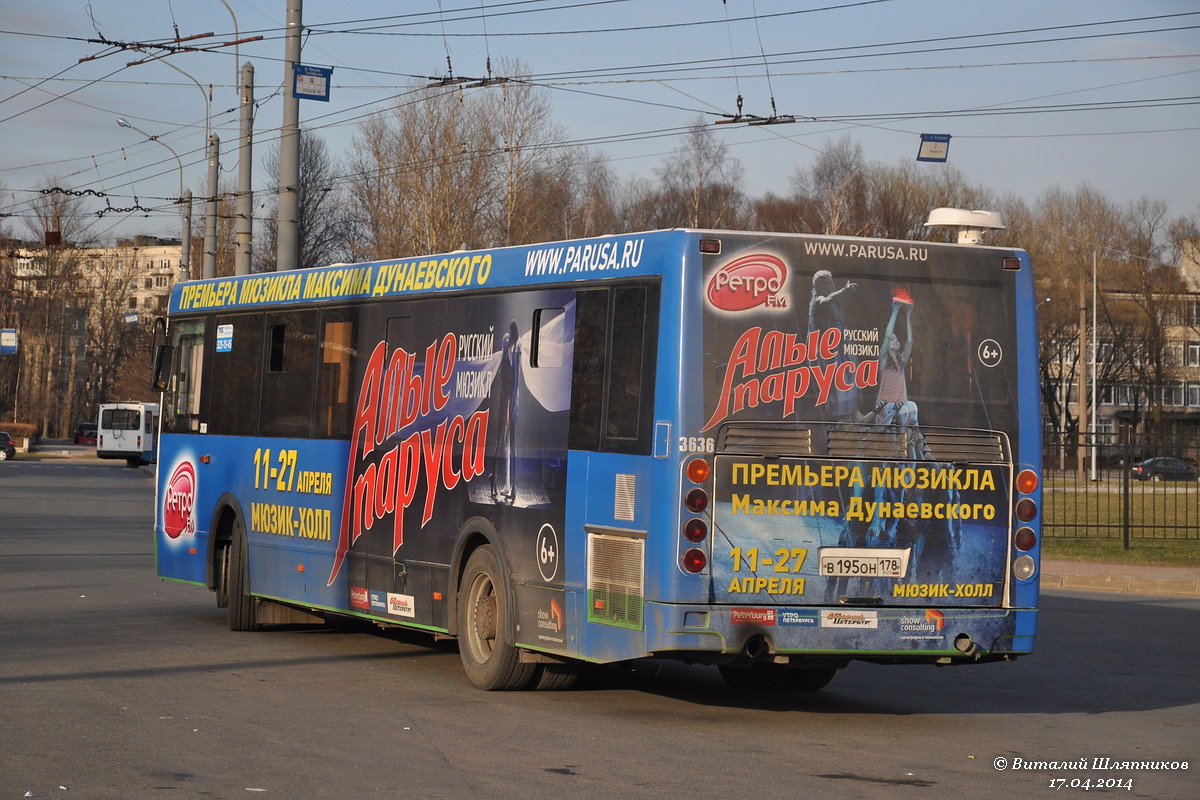 Санкт-Петербург, ЛиАЗ-5293.60 № 3636