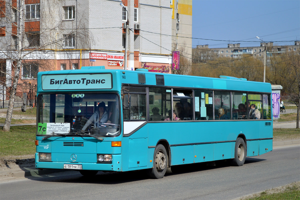 Владимирская область, Mercedes-Benz O405N № Е 181 МК 33