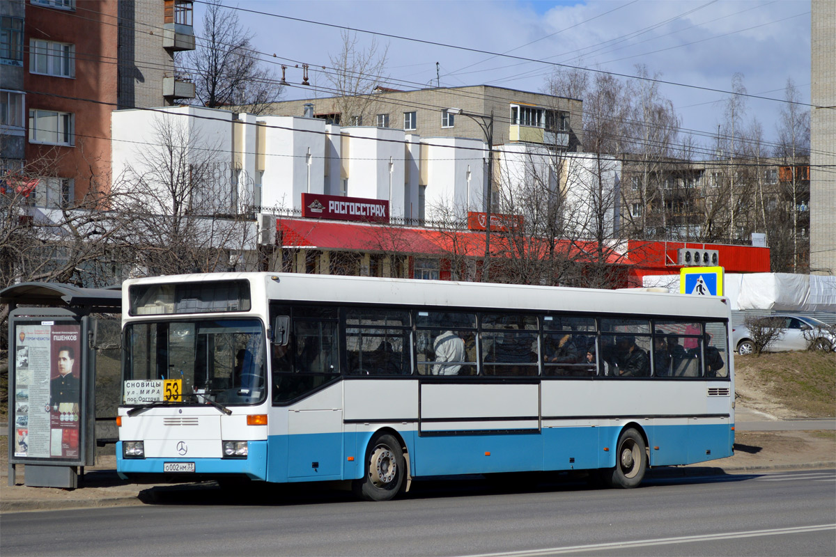 Vladimir region, Mercedes-Benz O405 Nr. О 002 НМ 33