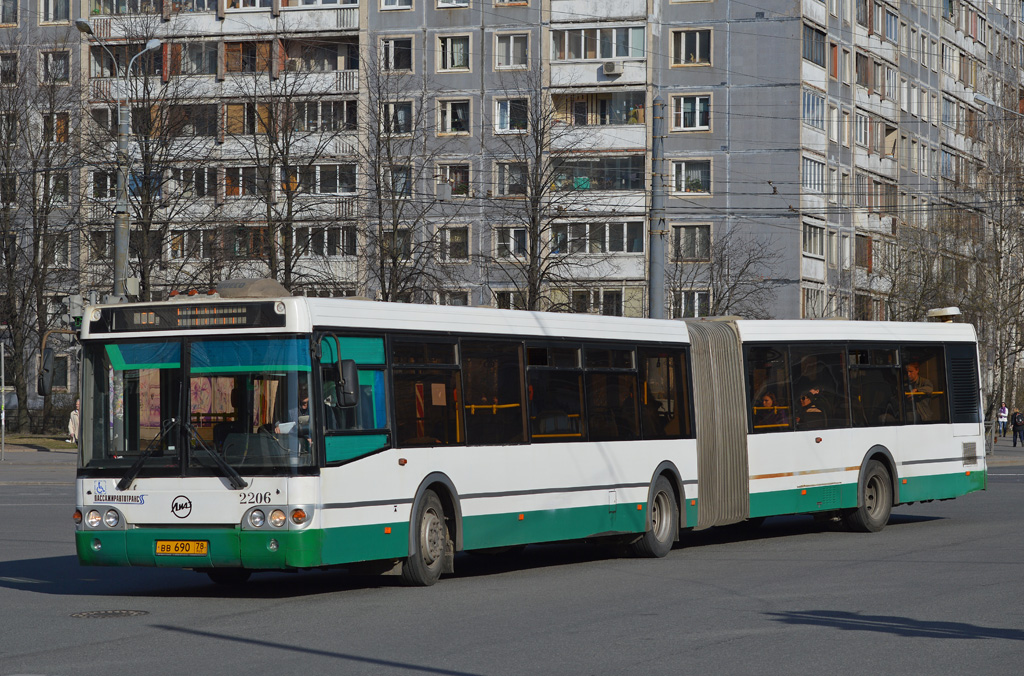 Санкт-Петербург, ЛиАЗ-6213.20 № 2206