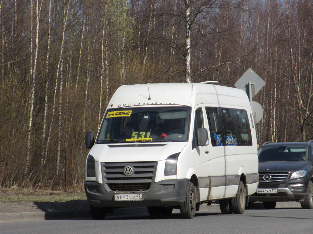 Leningrad region, BTD-2219 (Volkswagen Crafter) № В 643 СВ 47