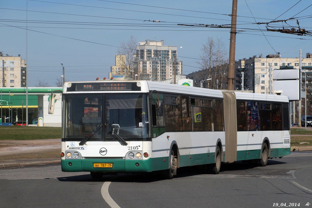 Sankt Petersburg, LiAZ-6213.20 Nr 2105