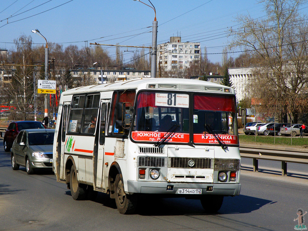 Нижегородская область, ПАЗ-32054 № В 314 НО 152