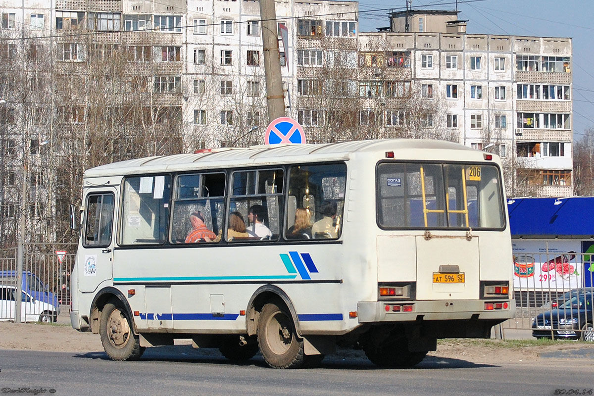 Нижегородская область, ПАЗ-32054 № АТ 596 52