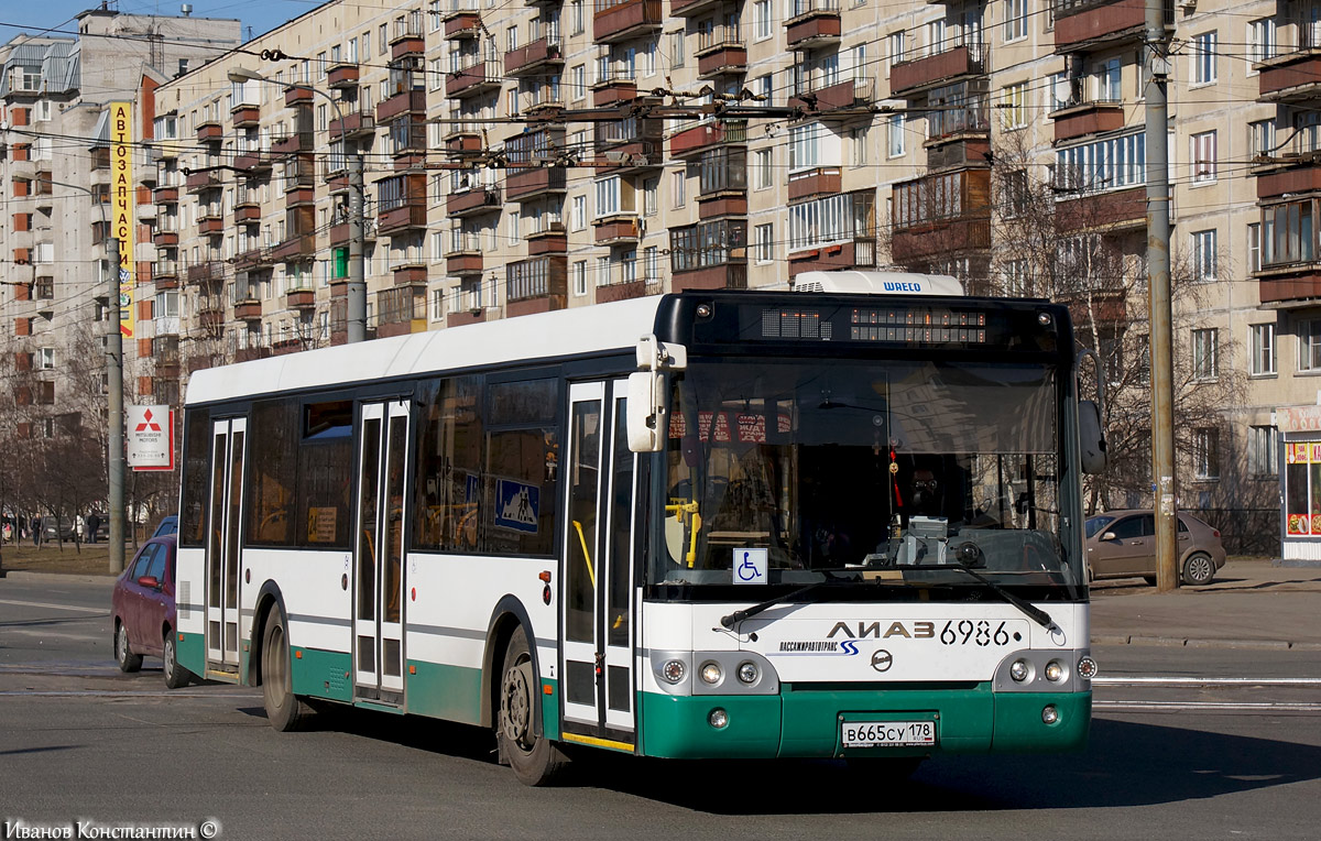 Санкт-Петербург, ЛиАЗ-5292.60 № 6986