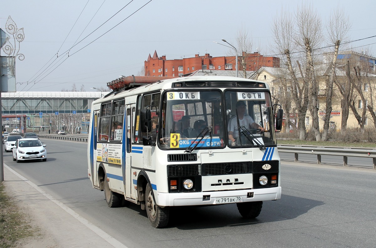 Томская область, ПАЗ-32054 № К 791 ВК 70