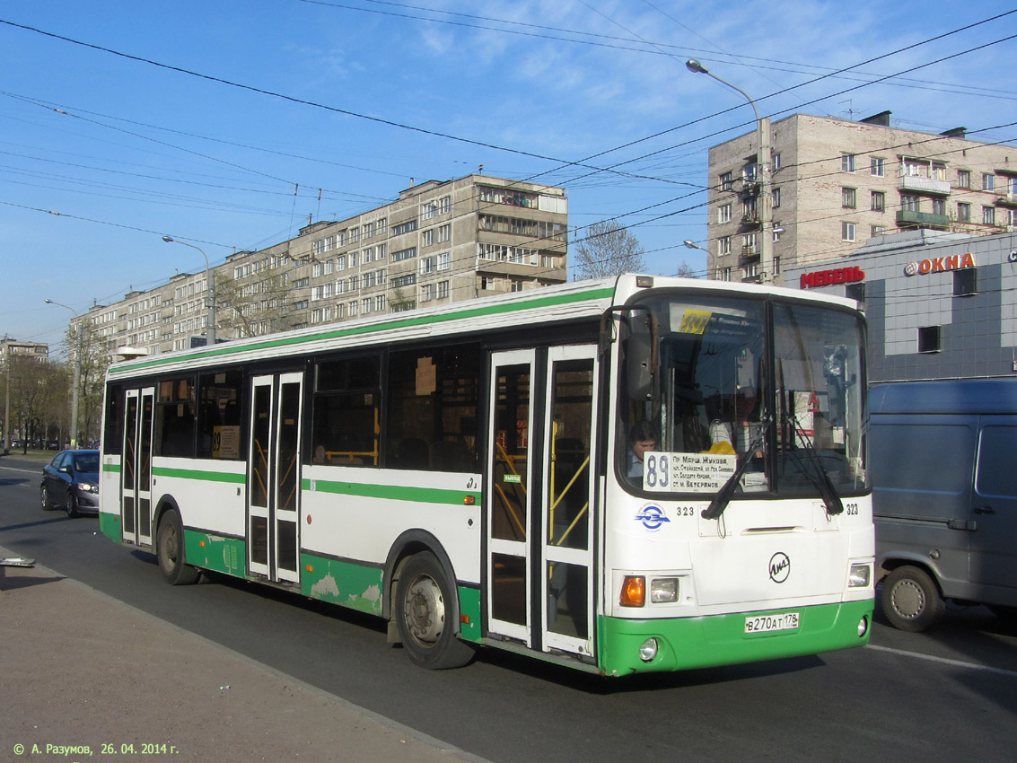 Санкт-Петербург, ЛиАЗ-5293.53 № 323