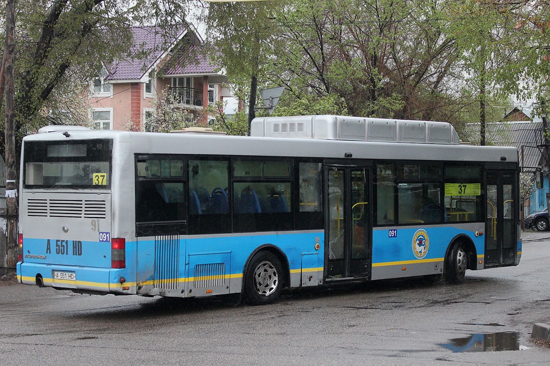 Алматы, Yutong ZK6120HGM № 091