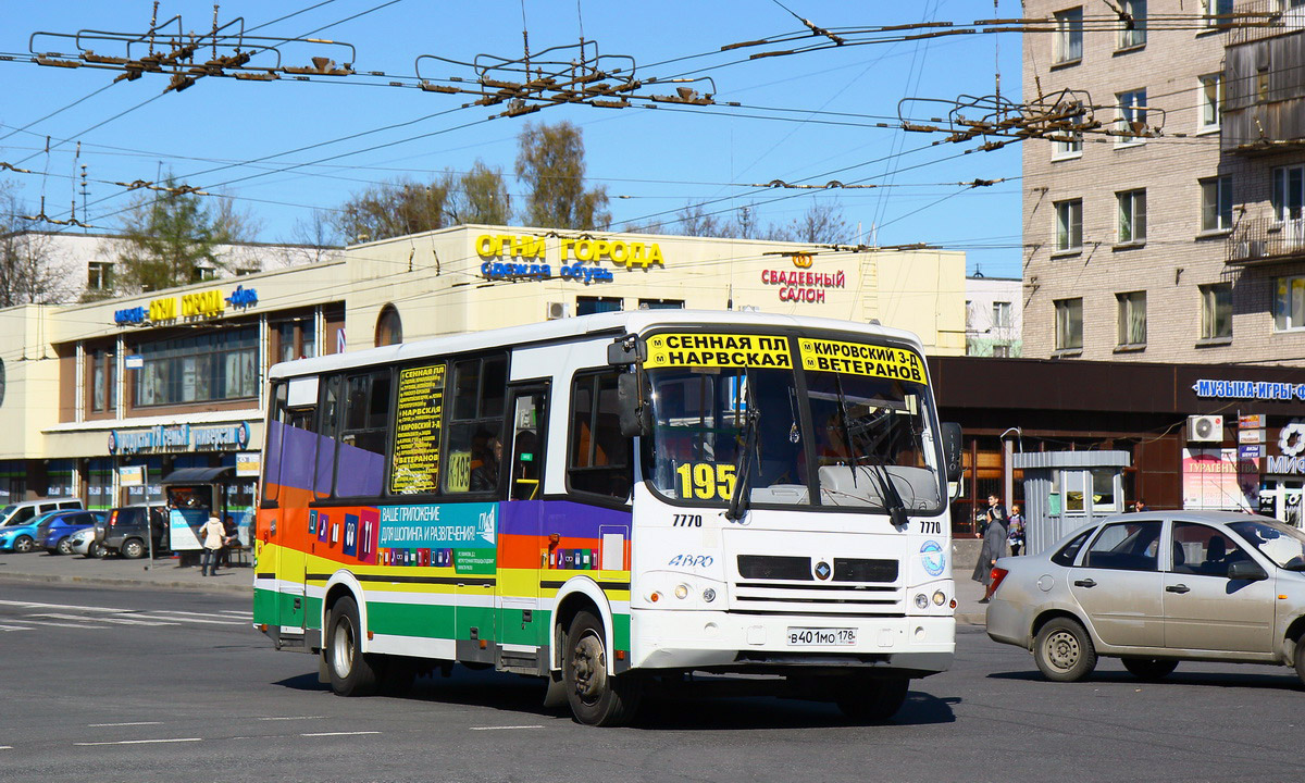 Санкт-Петербург, ПАЗ-320412-05 № 7770