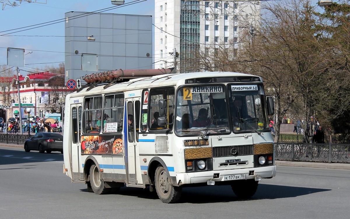 Томская область, ПАЗ-32054 № К 177 ВК 70