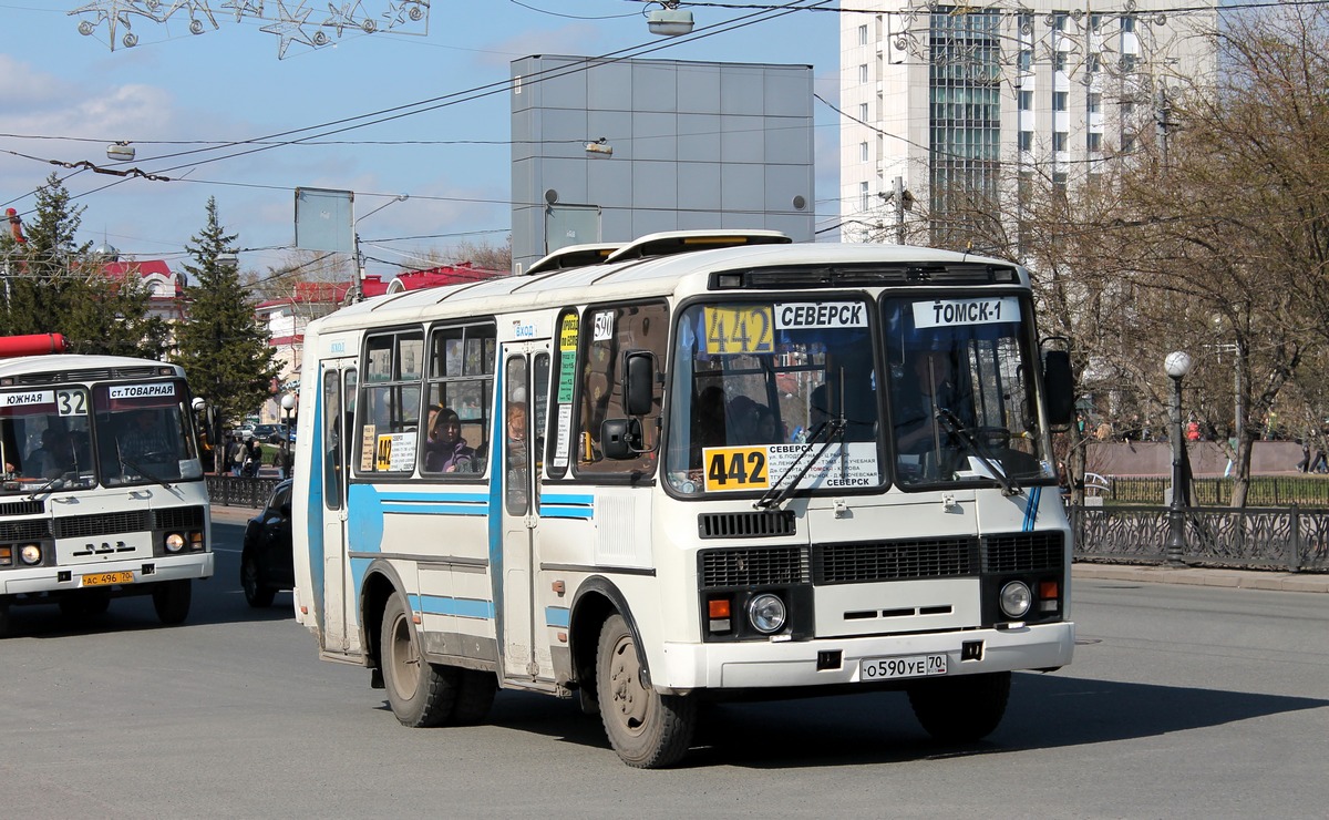 Томская область, ПАЗ-32054 № О 590 УЕ 70