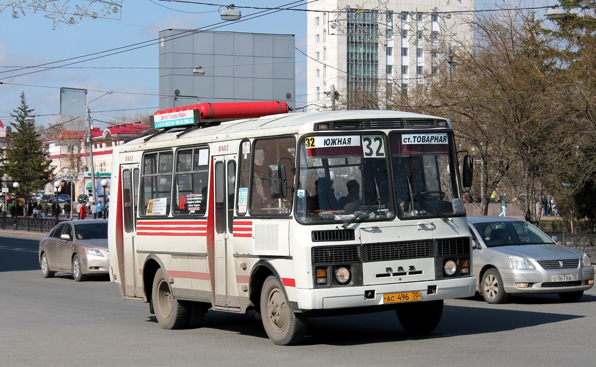 Томская область, ПАЗ-32051-110 № АС 496 70