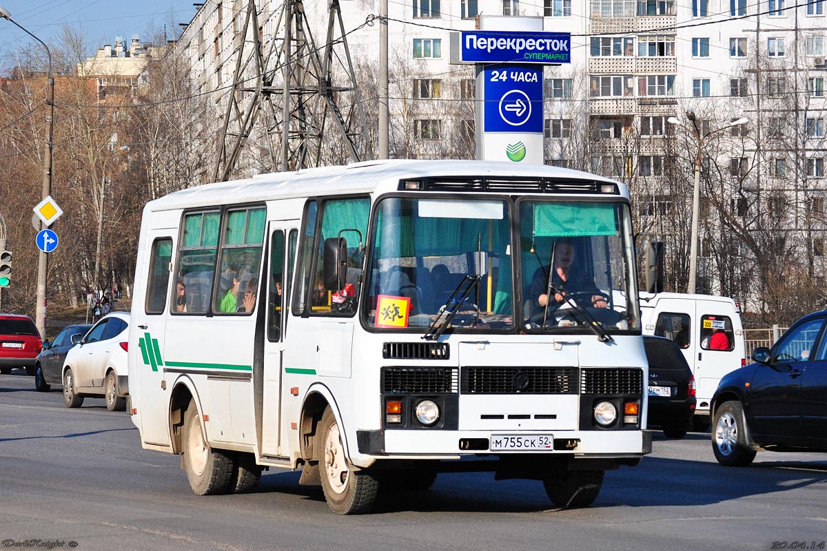 Нижегородская область, ПАЗ-3205-110 № М 755 СК 52