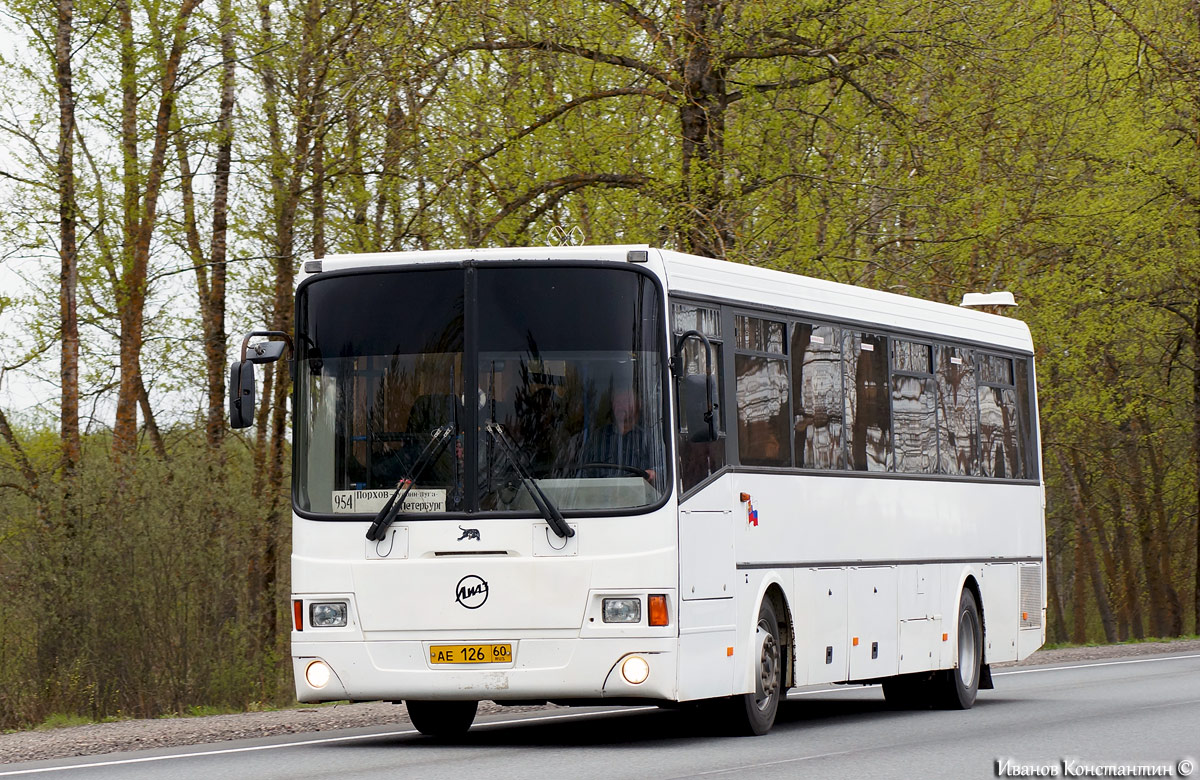 Псковская область, ЛиАЗ-5256.34 (ГолАЗ) № АЕ 126 60