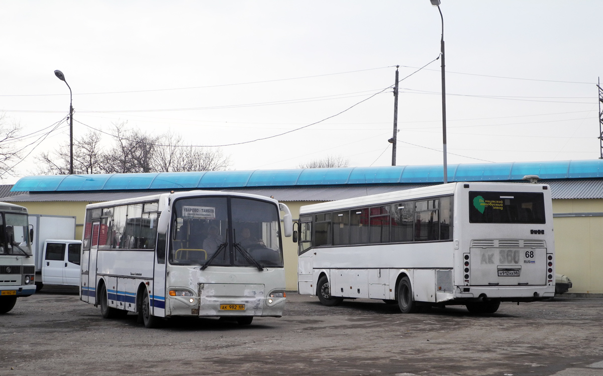 Тамбовская область, ПАЗ-4230-01 (1-1) (КАвЗ) № АК 982 68; Тамбовская область, ЛиАЗ-5256.23-01 (ГолАЗ) № Н 912 НХ 68