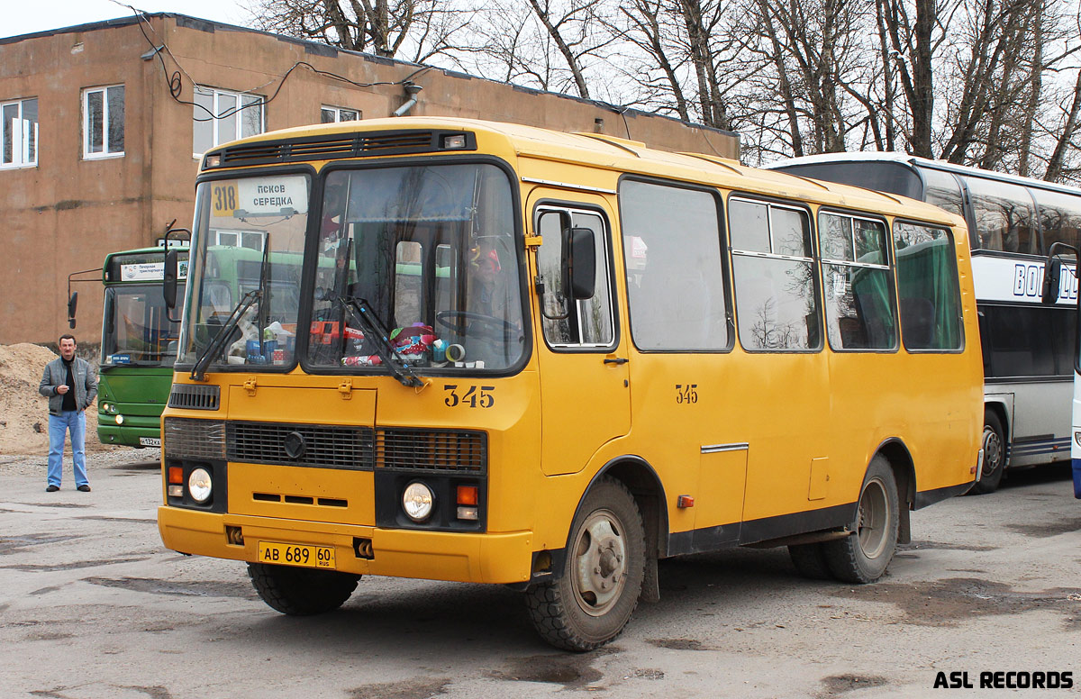 Псковская область, ПАЗ-32053 № 345