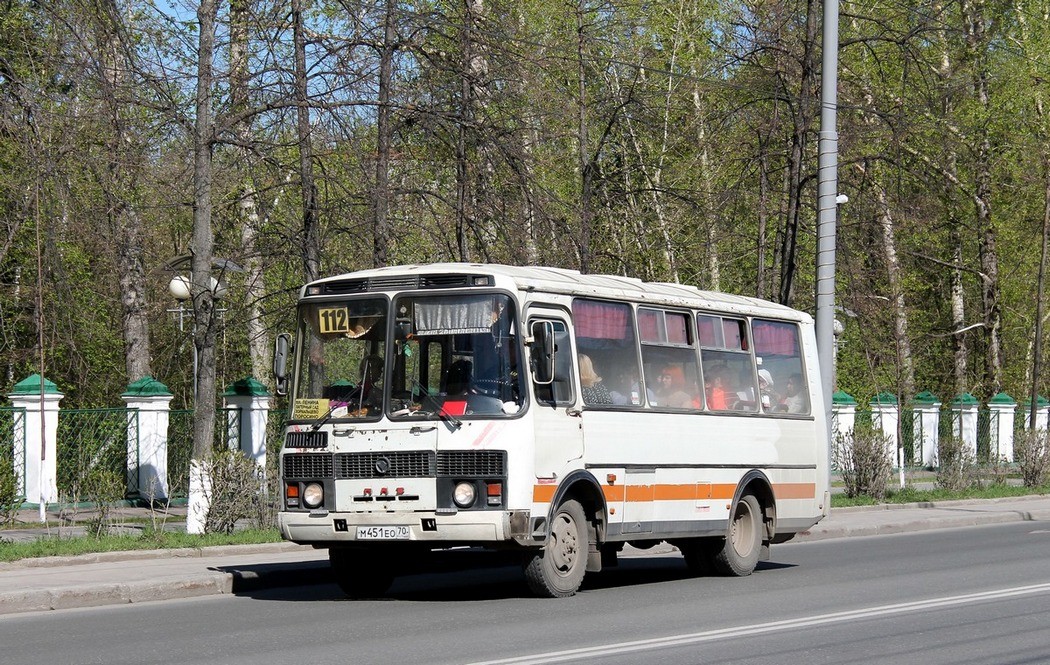 Томская область, ПАЗ-32051-110 № М 451 ЕО 70