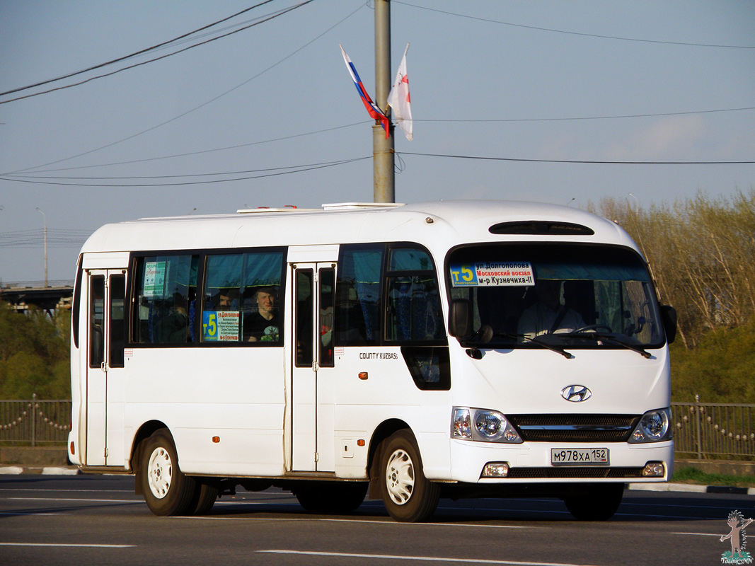 Нижегородская область, Hyundai County Kuzbass № М 978 ХА 152