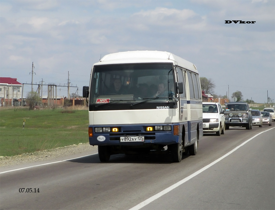 Приморский край, Nissan Civilian № У 892 АУ 125 — Фото — Автобусный  транспорт