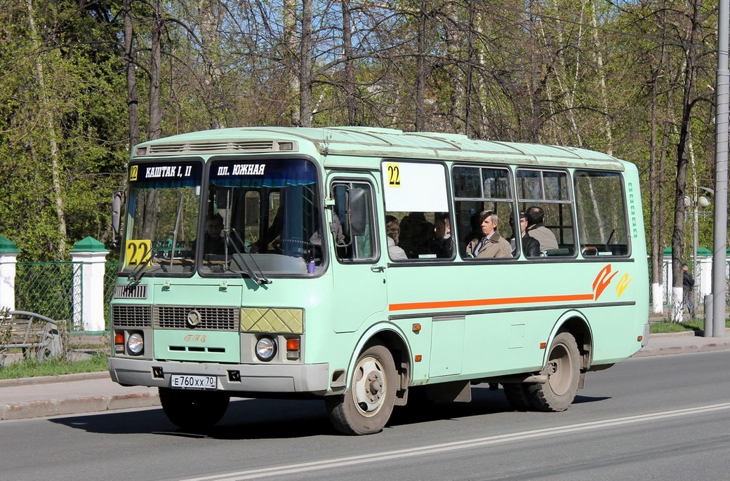 Томская область, ПАЗ-32054 № Е 760 ХХ 70