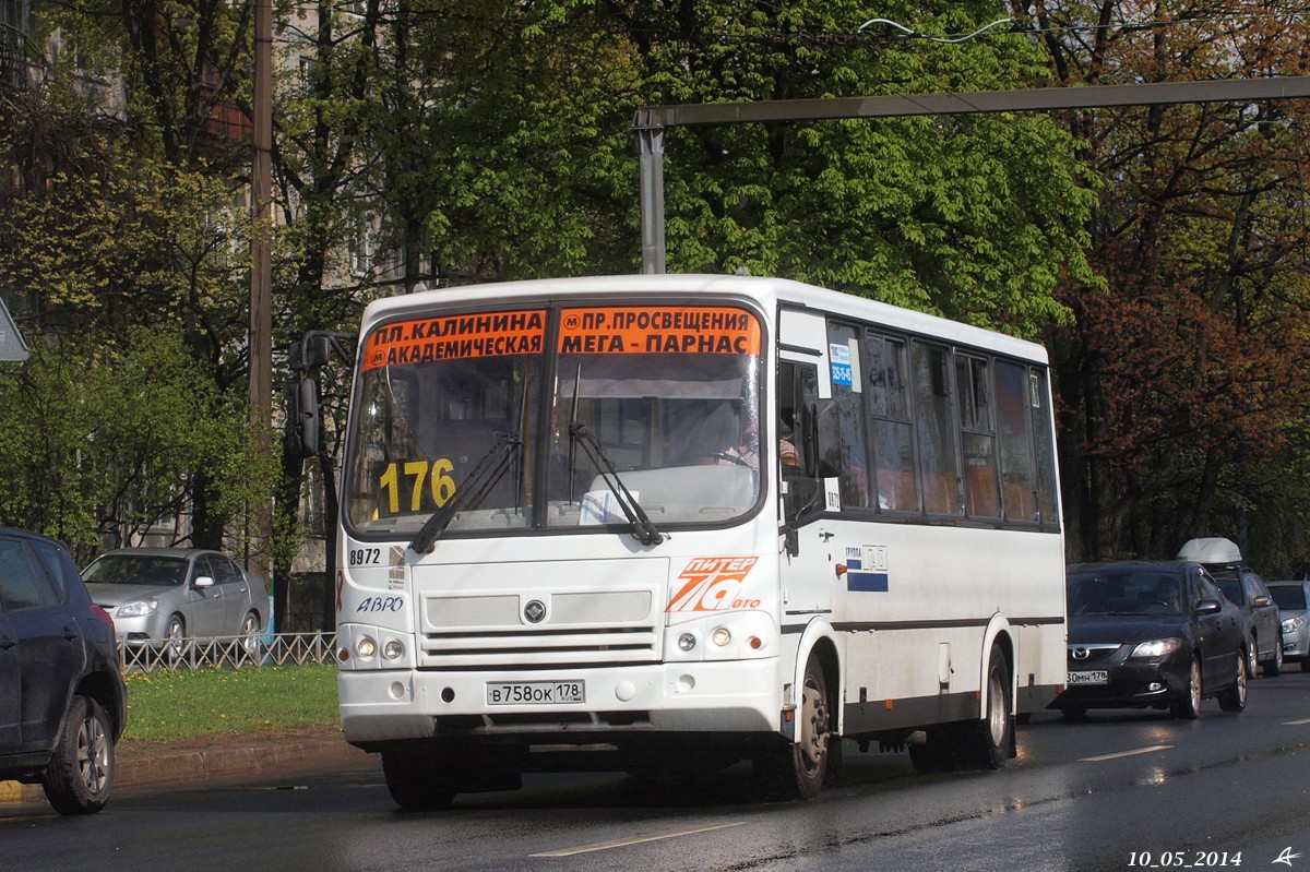 Санкт-Петербург, ПАЗ-320412-05 № 8972