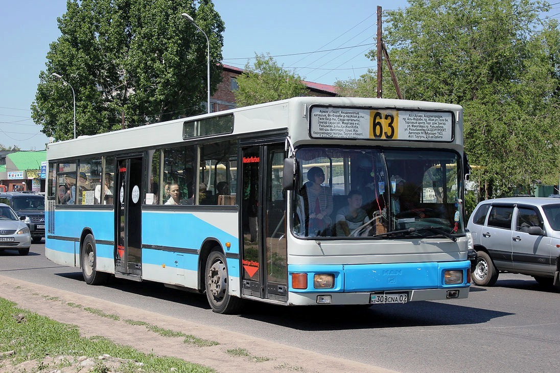 Алматы, MAN 895 NL202 № 308 CNA 02 — Фото — Автобусный транспорт