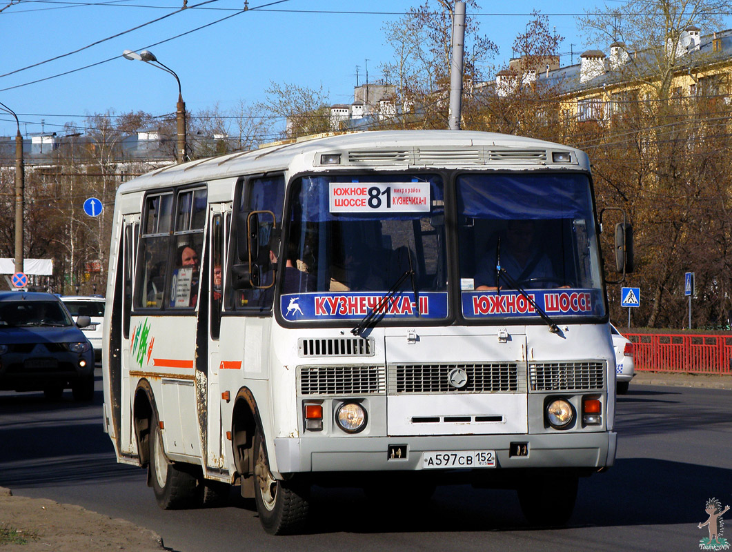 Нижегородская область, ПАЗ-32054 № А 597 СВ 152