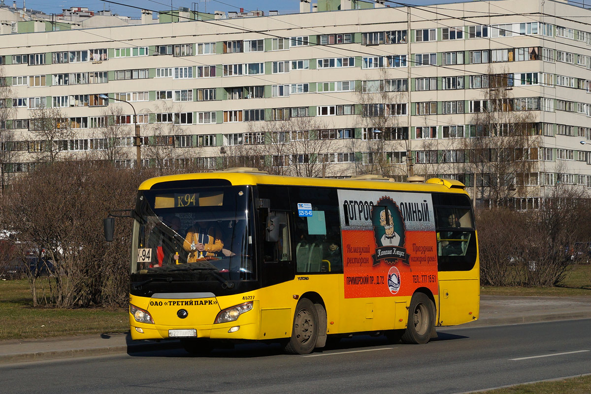 Санкт-Петербург, Yutong ZK6852HG № В 227 АР 178