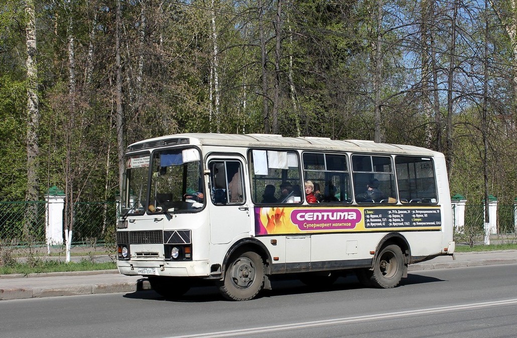 Томская область, ПАЗ-32051-110 № М 657 ЕХ 70