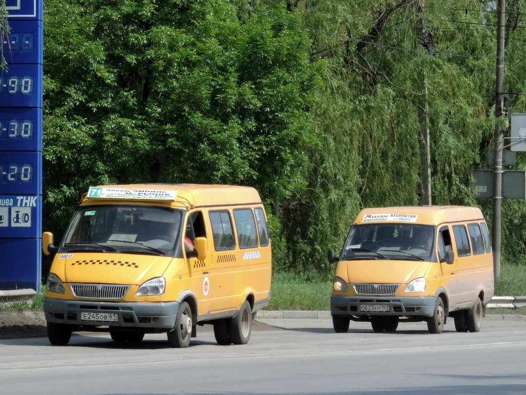 Rostower Gebiet, GAZ-322132 (XTH, X96) Nr. 007313; Rostower Gebiet, GAZ-322131 (X78) Nr. О 623 КМ 161