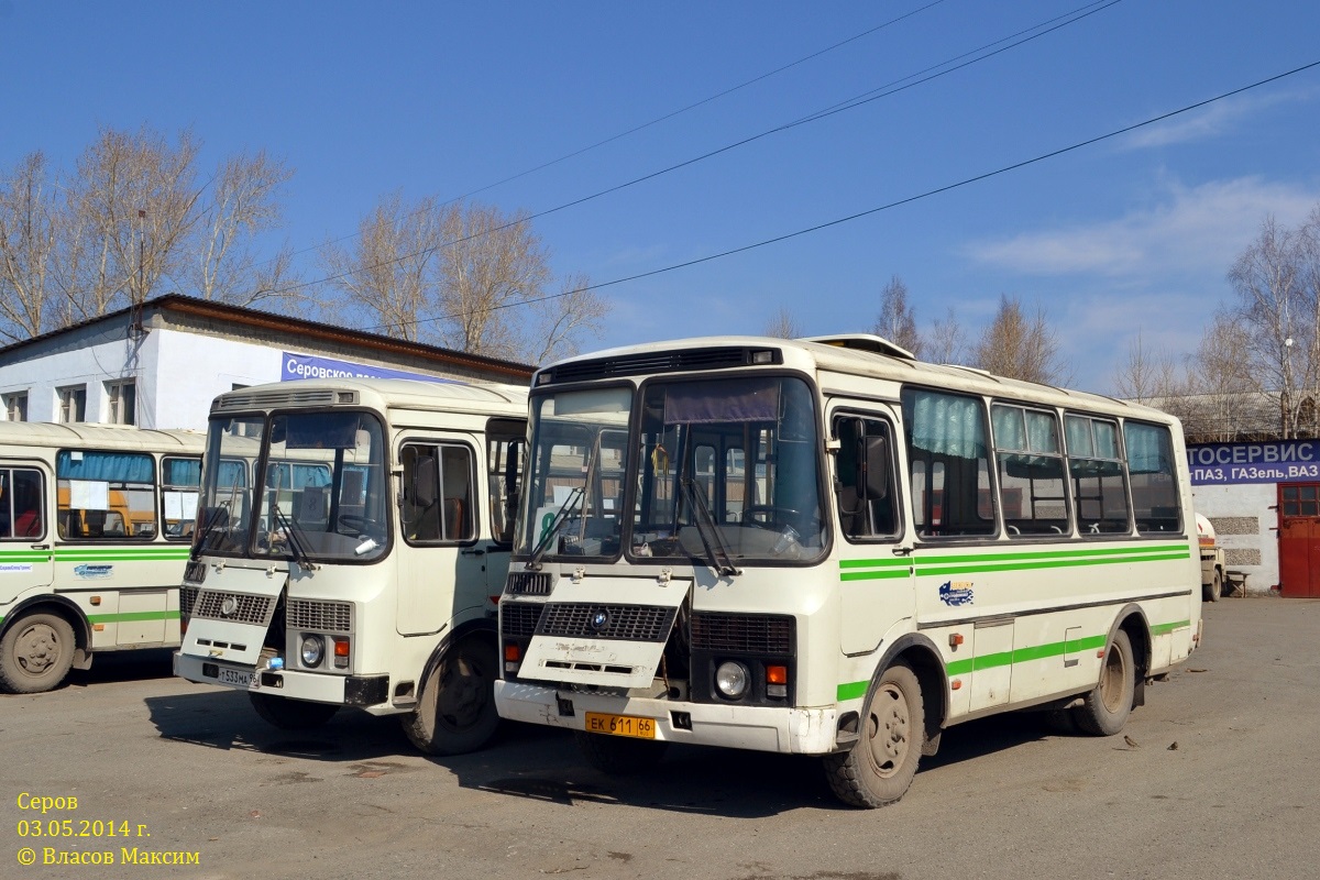 Свердловская область, ПАЗ-32054 № ЕК 611 66