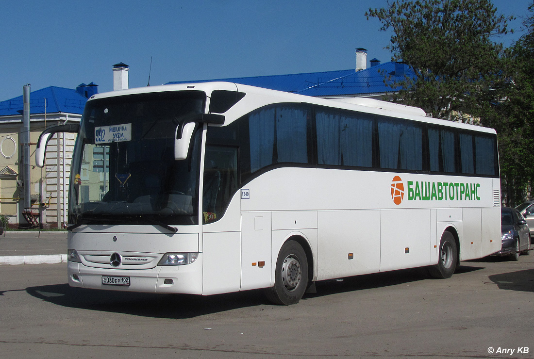 Башкортостан, Mercedes-Benz Tourismo II 15RHD № 1349