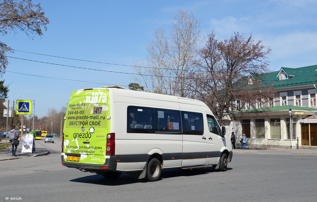 Санкт-Петербург, БТД-2219 (Volkswagen Crafter) № ВК 187 78