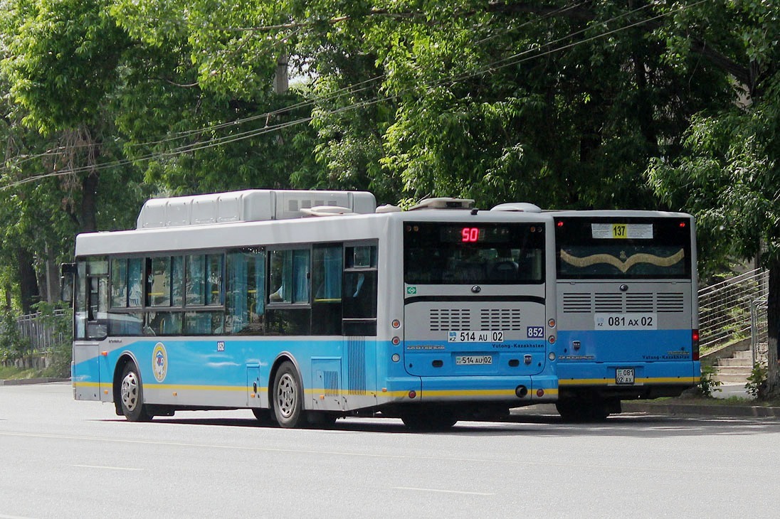 Алматы, Yutong ZK6118HGA № 852